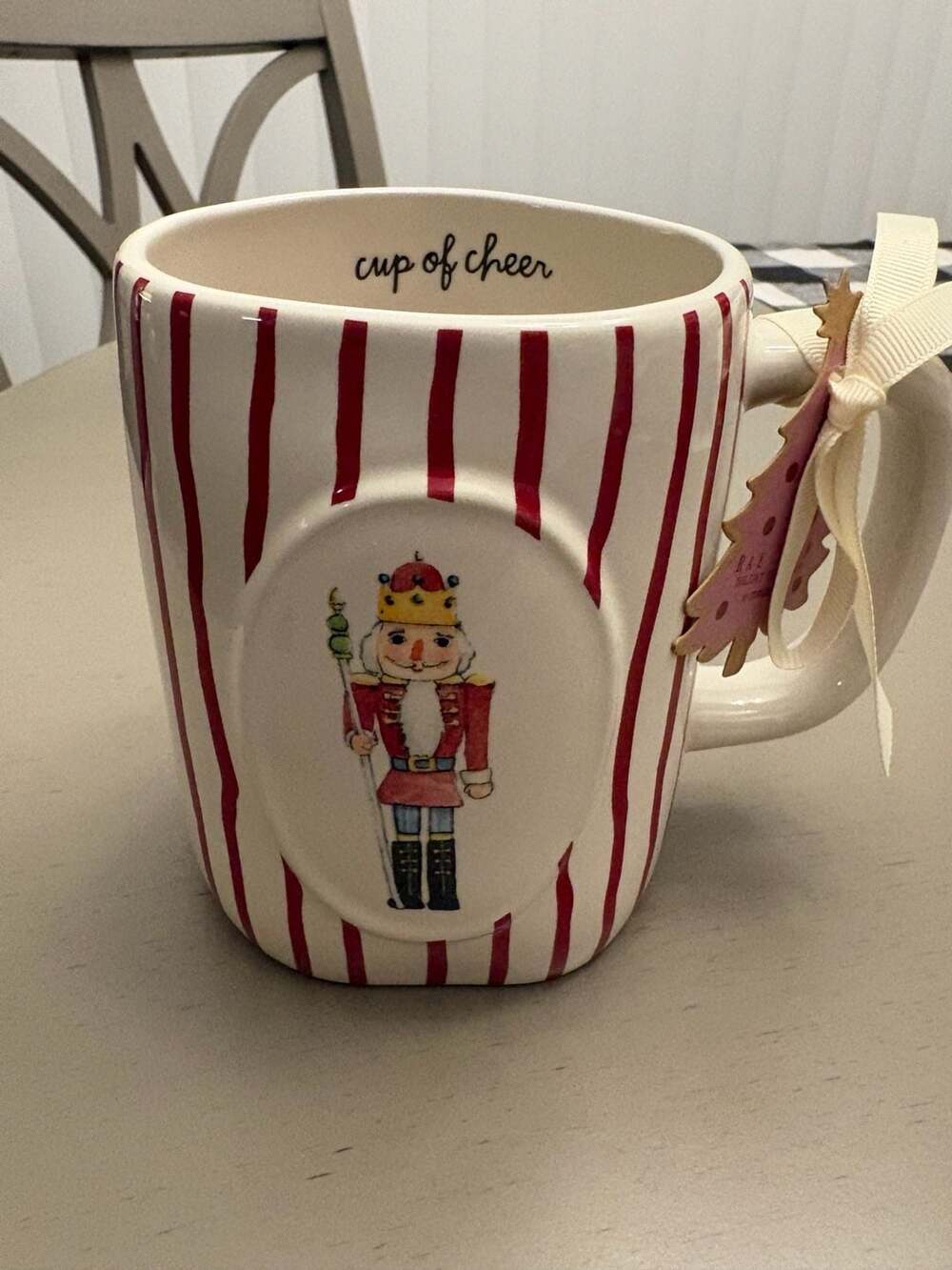 Rae Dunn Cup of Cheer Nutcracker Christmas Ceramic Mug